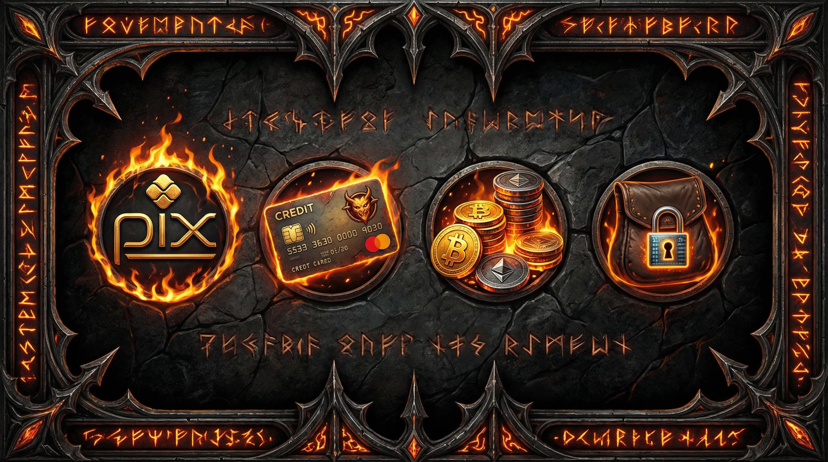 Métodos de pagamento do lottubet incluindo PIX, cartões e criptomoedas